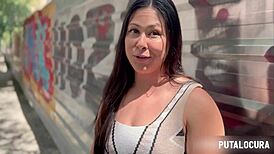 Peruvian Marlene fucks hard and swallows cum with Torbe!