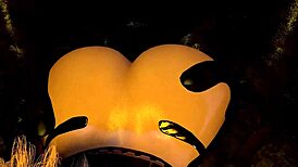 i'm bangin the fallen princess's big boobs in doggystyle threesome