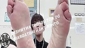 office asian japanese feet fetish