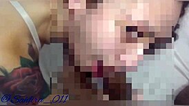 hey, novinha deepthroats that huge black cock