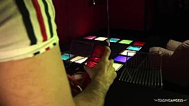 Watch her mount that tight pussy?