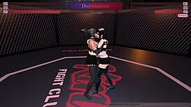 Gawthicc Battles Julia in Kinky Fight Club with Wild Moves.