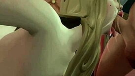 She Keeps Sucking with Intense Gooey Face Fuck Action