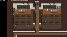 my sis giving blowjob under the counter at work 😳 part 9