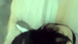 the cute venezuelan girl swallows my cum like a sexy little whore after blowjob