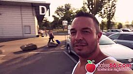 I'm thrilled watching Candy Alexa’s big natural tits banged at Berlin airport outdoor