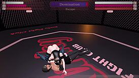 Gawthicc Battles Julia in Kinky Fight Club with Wild Moves.