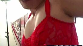 Juliann experiences intense emotions during cock tugging and teasing