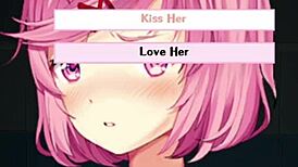 Ddlc Triple Trouble - Natsuki's Restroom Scene With Dancing And Clothes Ripped