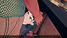 my sis giving blowjob under the counter at work 😳 part 9