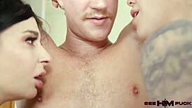 Oliver Flynn, Joanna Angel, and Karma Rx in Wild Threesome Face Sitting