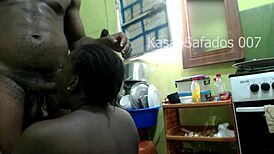 Intense Oral On Monster Cock In The Kitchen With Big Ass