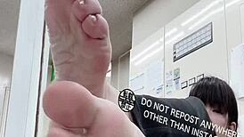 office asian japanese feet fetish