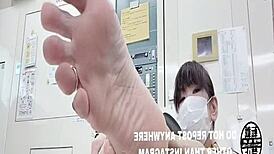 office asian japanese feet fetish