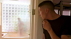 Stepsiblings sneak intense bathroom fuck with massive cock on hott9 com