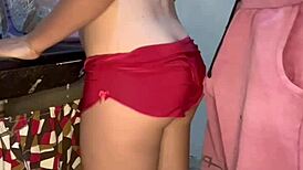 anal sex in kitchen? girl's ass dripping milk