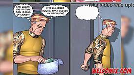 Old father-in-law boldly fucks hot maid's ass.