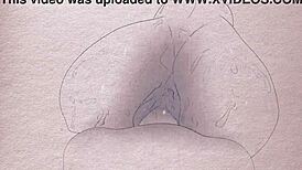 animation on paper with pens and pencils featuring hentai anime hunter x hunter menchi in cartoon porn 2d sex