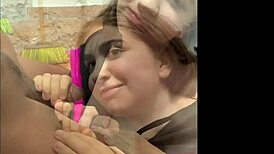 A gay man is getting some head from his partner in a private setting