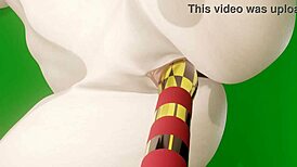 android 18 animation test featuring dildo play