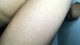 this horny fit teen sucks, fucks, and rides a dildo in a sexy solo masturbation session