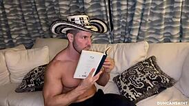 Redhead Jasmine James flaunts massive tits and feet