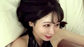 japanese girl blows and gets bukkake facial!