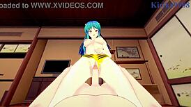 Beautiful anime with big-boobed women and creampie scenes