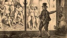 This vintage erotic illustration from retro anime is fascinating