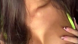 Hot Babe in Lingerie and Leather Compilation