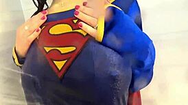 supergirl saves the day and gets an orgasm