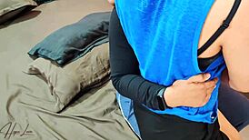 Step Brother-In-Law Pounds Me After Gym Workout