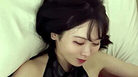 japanese girl blows and gets bukkake facial!