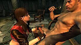 miya experiences unexpected encounters in skyrim 3d