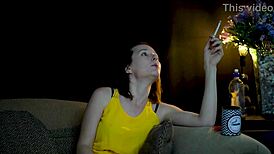 Watching you while sucking on a cigarette, so hot 🔥