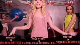 Holy Hell, Russian Babes Share One Cock with Four Hungry Mouths!