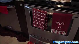 Busty Realtor Sucks Landlord Cock Before Sex