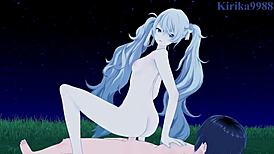 Hatsune Miku and Luka Intense Sex in Nightcord