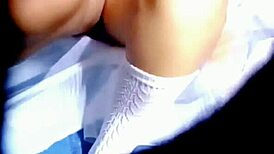 teen latina caught getting off after class by shocked neighbor