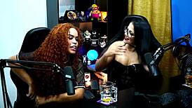 i'm with emy tattooed, they're so horny in the podcast at the shack with sheer and red