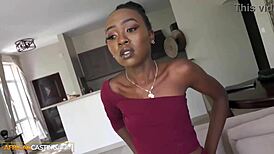 real amateur ebony slut with petite tits gets rough pounded. her juicy ass takes a big cock hard.