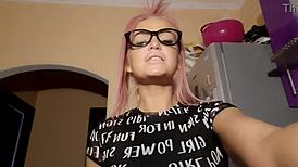 Mistress in Stockings Commands with Harsh Fuck Instructions for Humiliation