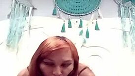 Dana barzagli, teen latina with big ass and small tits, masturbates alone in tattooed mexican style
