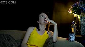 Watching you while sucking on a cigarette, so hot 🔥