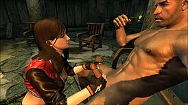 miya experiences unexpected encounters in skyrim 3d