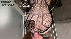 playing with high-end car model in a steamy chinese encounter