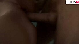 Ever seen Sylvia suck a cock while he’s getting pounded in a wild bi threesome?