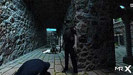 African lioness in hentai craves sex during retrieving the past at E3 23.