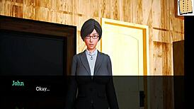 My new family 101 with brunette and redhead characters in hentai style