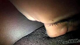 Ebony wife licks pussy expertly